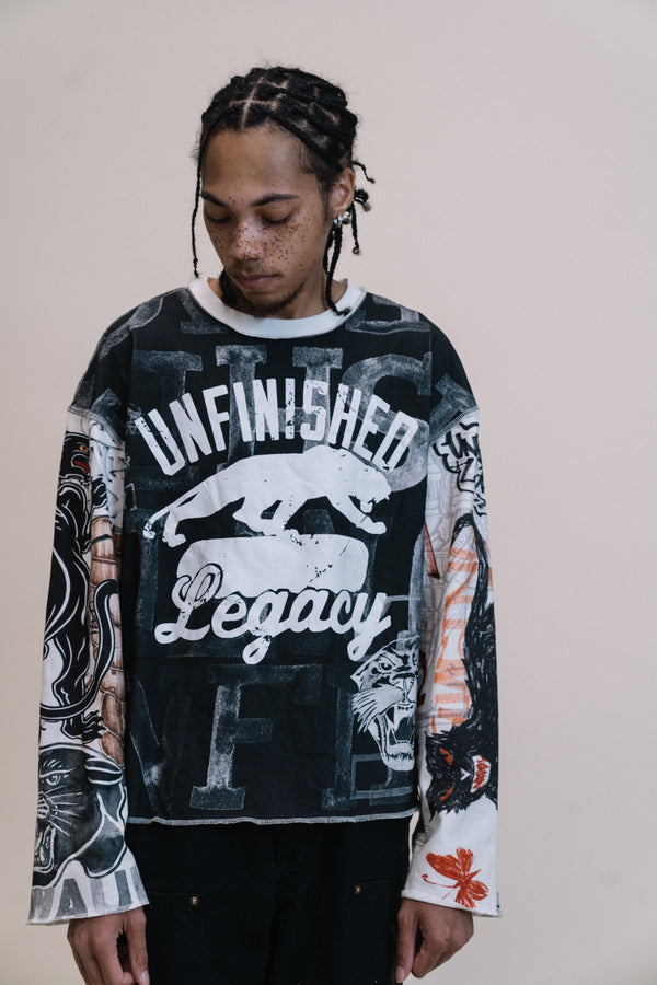 Black book, contrast long sleeve