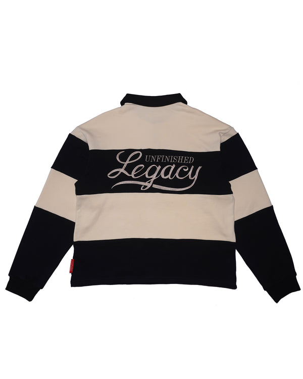 Heritage, Black/Creme Rugby Polo