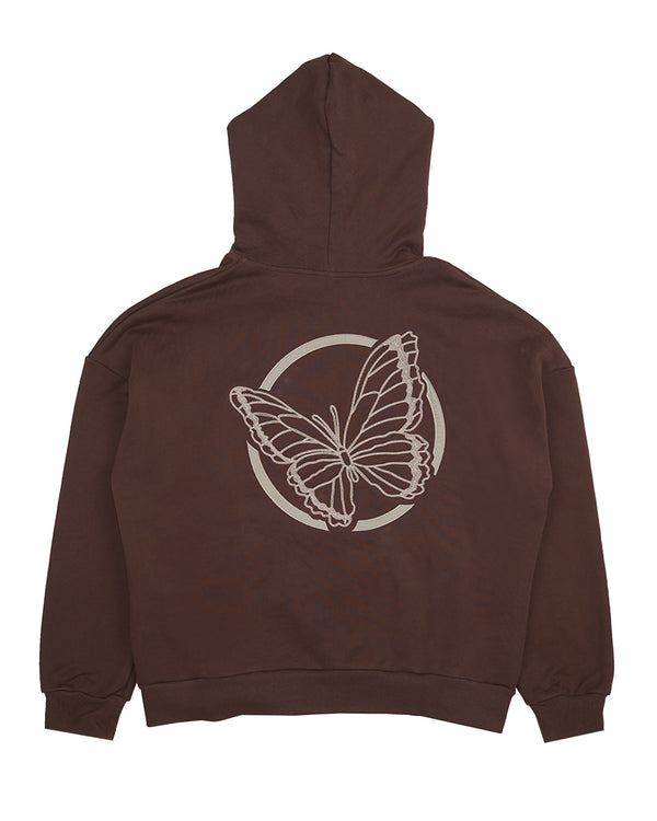 Milwaukee, "Mono" Brown Hoodie
