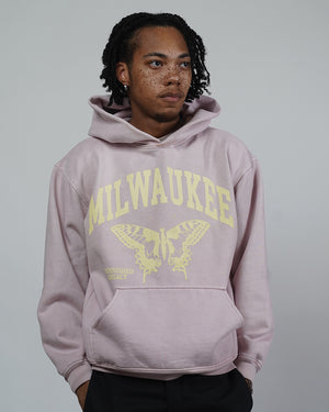 Milwaukee, A Light Pink Hoodie
