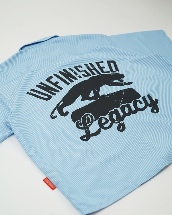 Panther, Powder blue pinstripe button up