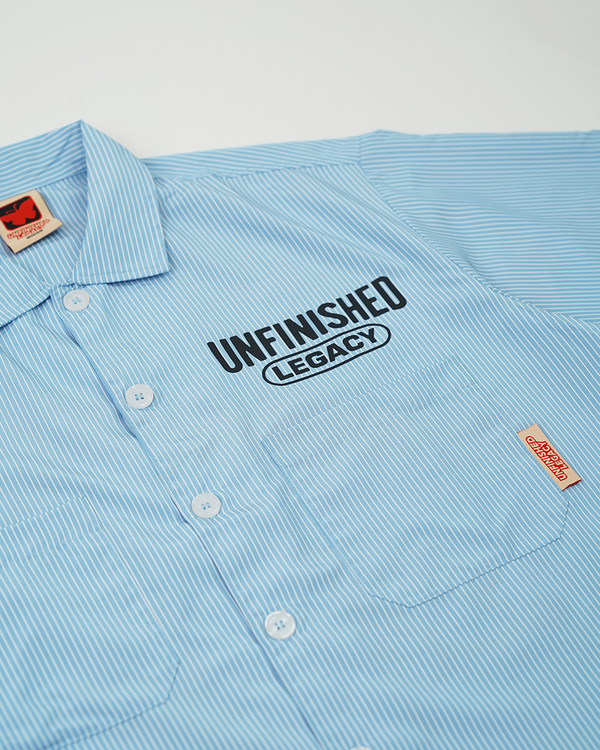 Panther, Powder blue pinstripe button up