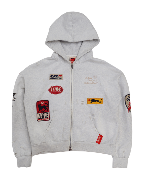 Joy, Ash Zip Up Hoodie