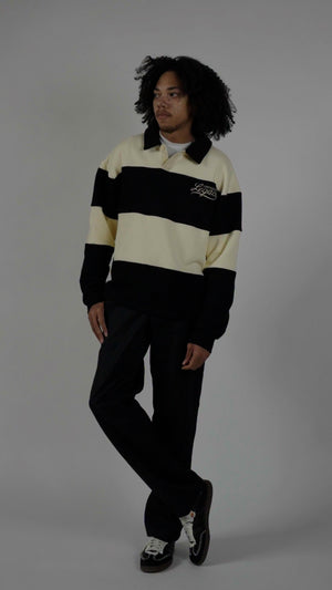 Heritage, Black/Creme Rugby Polo