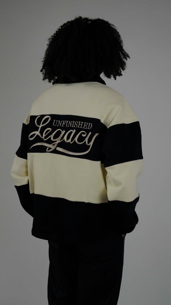 Heritage, Black/Creme Rugby Polo