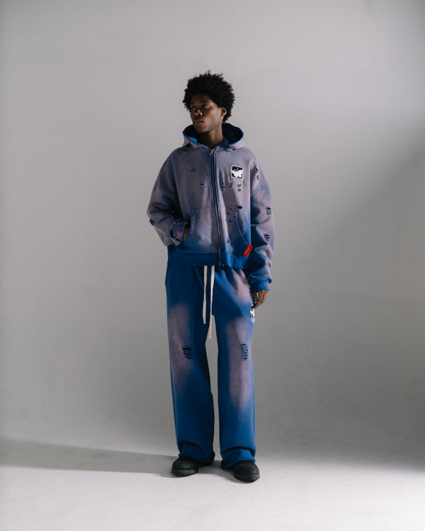 Nuba, Blue Zip Up Hoodie