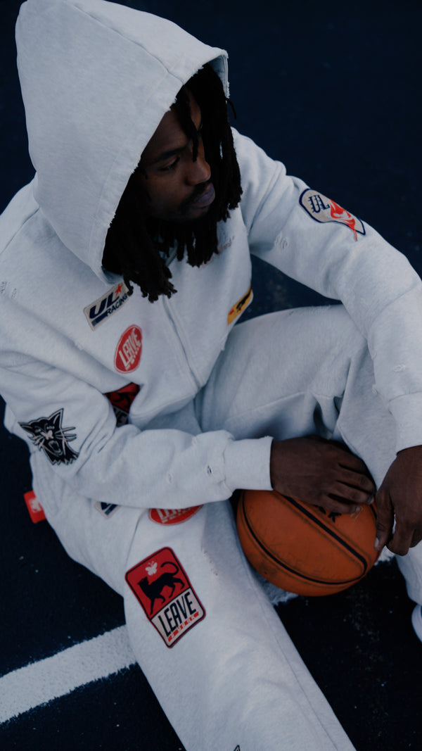 Joy, Ash Zip Up Hoodie