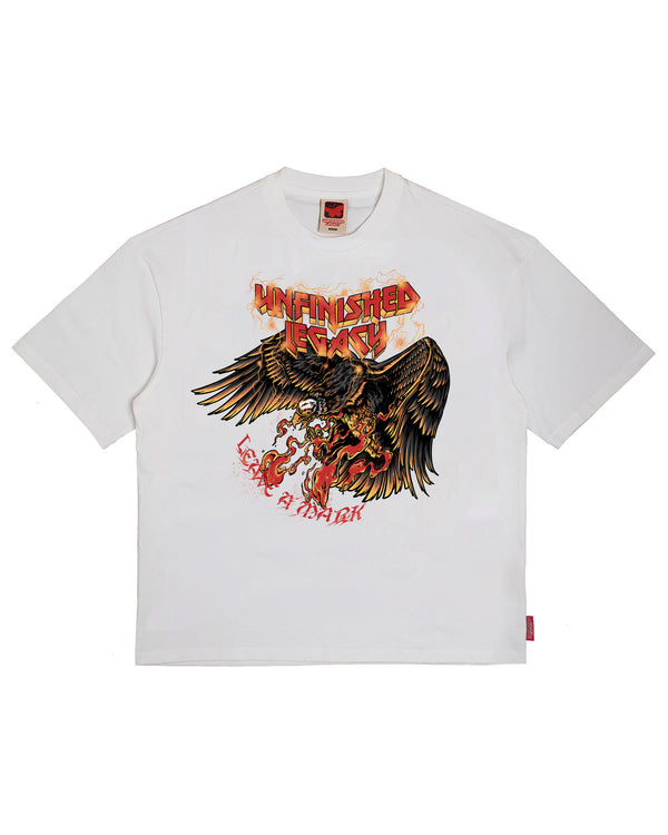 Burn to Fly, White T-shirt