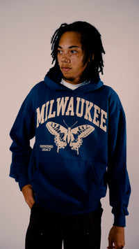 Milwaukee, A Blue Hoodie