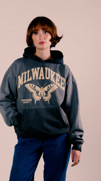 Milwaukee, Vintage Black Hoodie