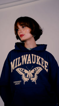 Milwaukee, A Blue Hoodie