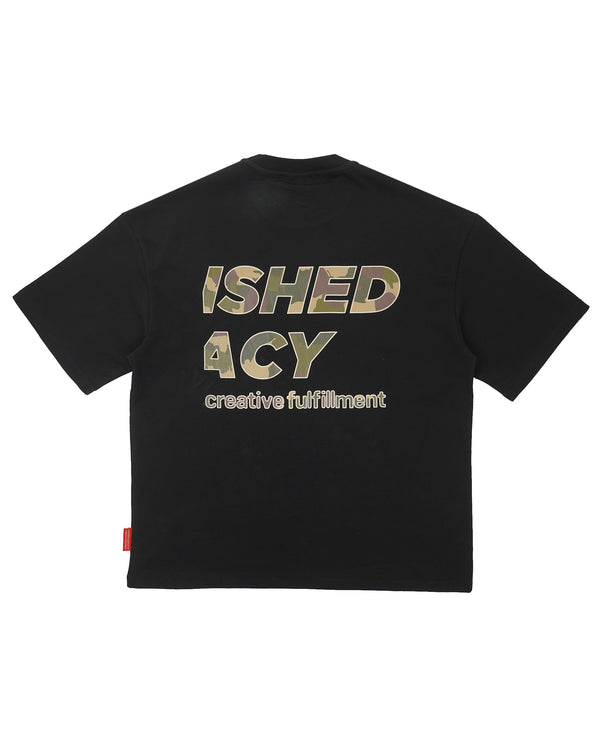 Pursuit Camo, Black T-shirt