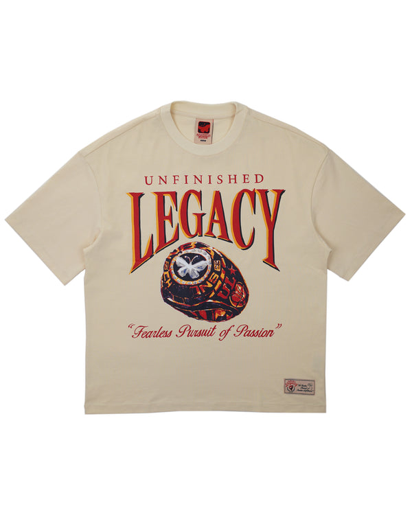 Champions Ring, cream t-shirt