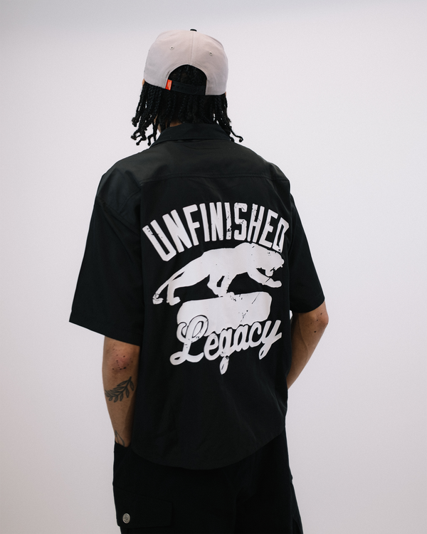 Panther, black button up