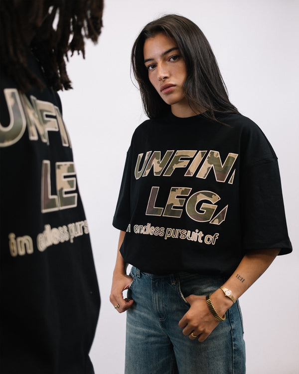 Pursuit Camo, Black T-shirt