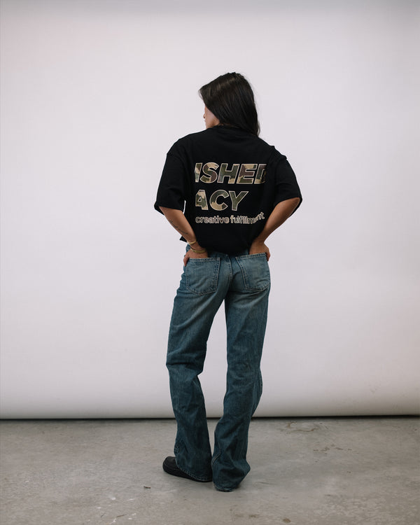 Pursuit Camo, Black T-shirt