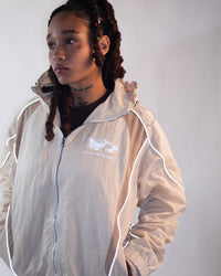 Glasswing Track Jacket, Creme