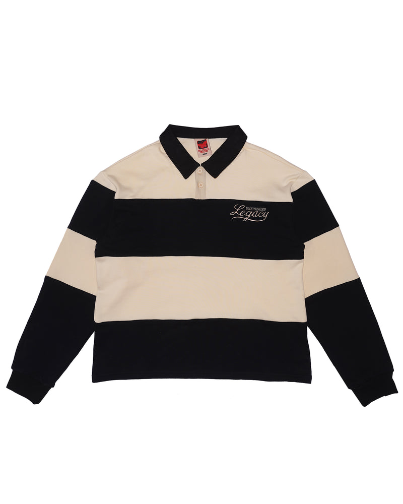 Heritage, Black/Creme Rugby Polo