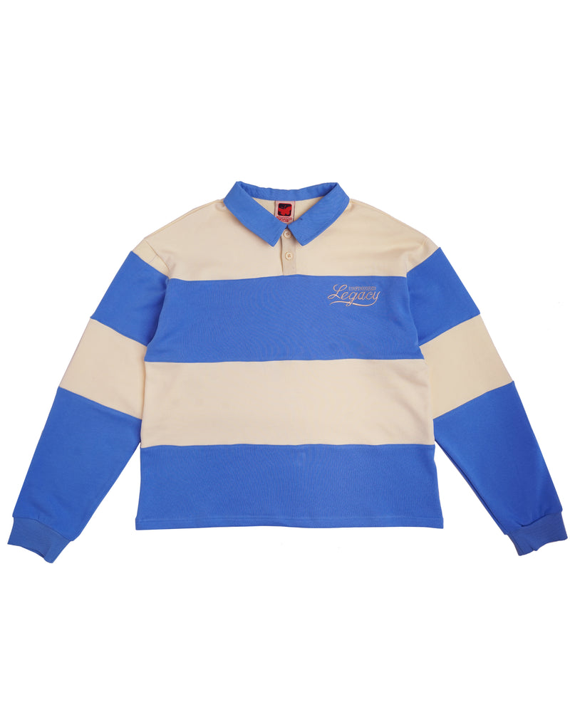 Heritage, Blue/Creme Rugby Polo