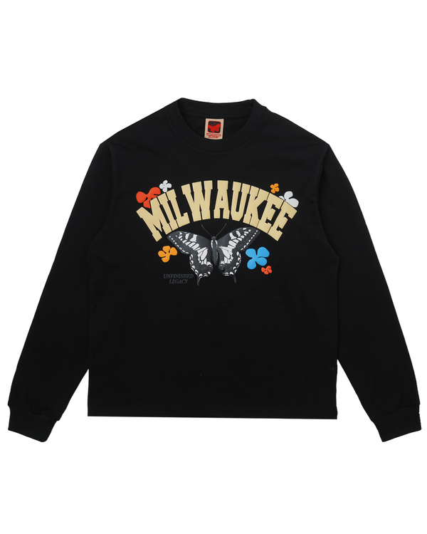 Milwaukee/Monogram, Black Long-Sleeve