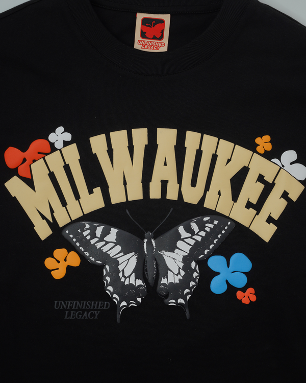 Milwaukee/Monogram, Black Long-Sleeve