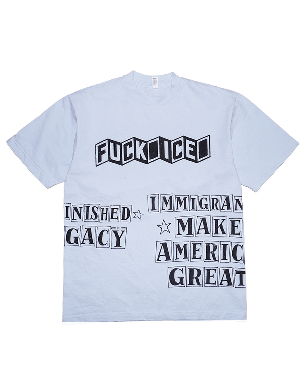 F*** Ice, allover light blue t-shirt