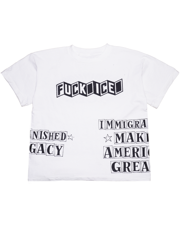 F*** Ice, allover white t-shirt