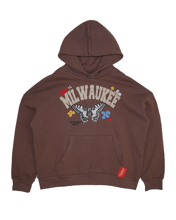 Milwaukee, "Mono" Brown Hoodie