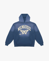 Milwaukee, A Blue Hoodie