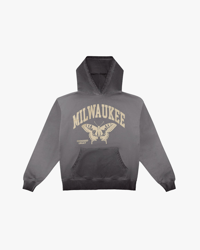 Milwaukee, Vintage Black Hoodie