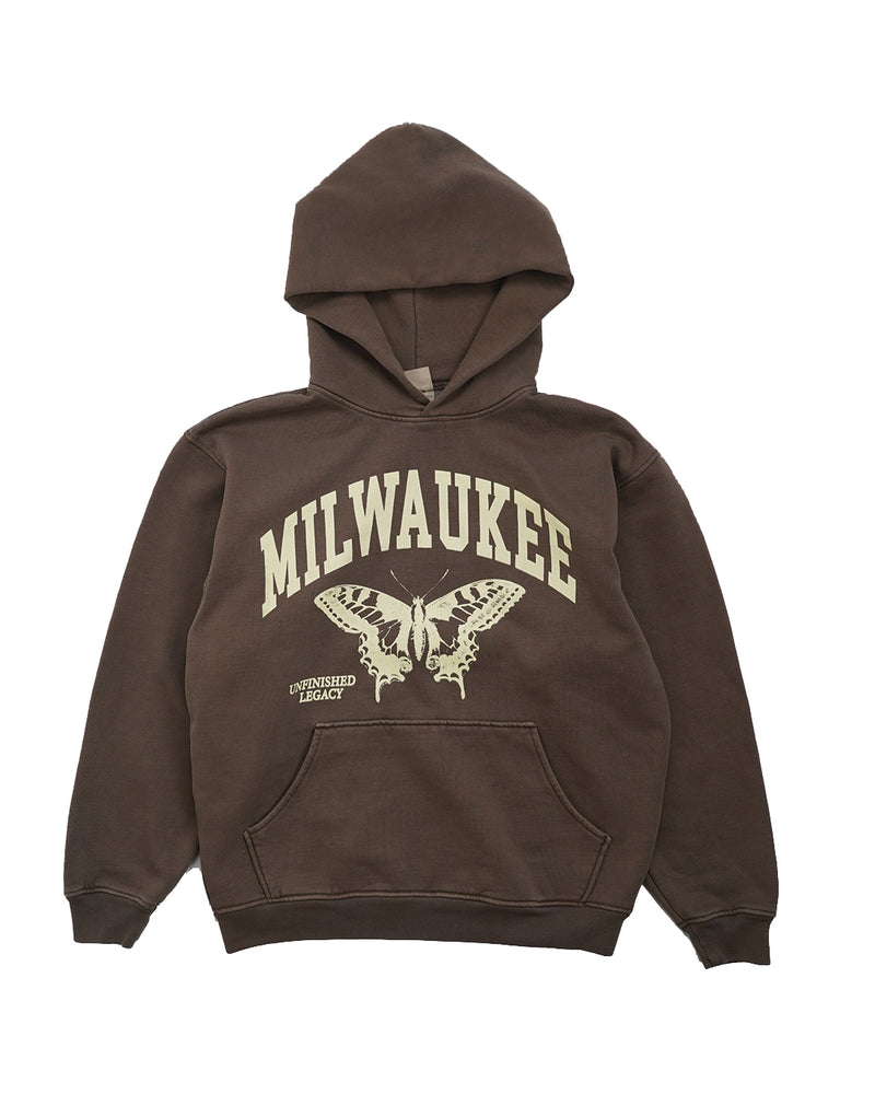 Milwaukee, A Brown Hoodie