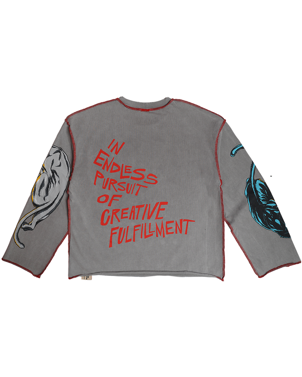 Revolt, grey long sleeve