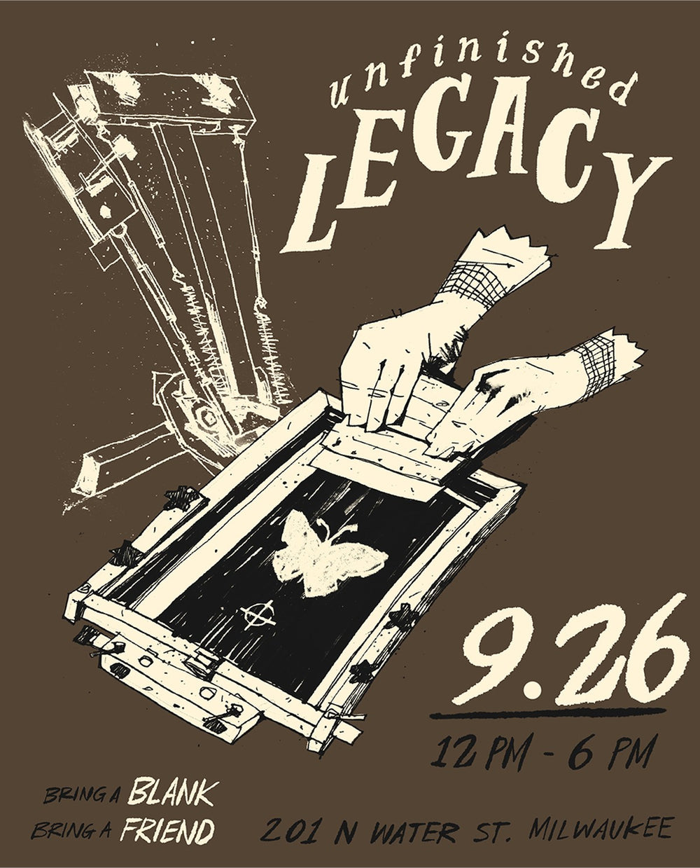 Screen Print Saturday Ticket, September 26