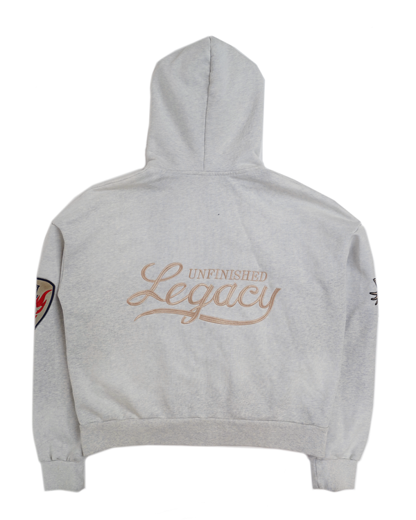 Joy, Ash Zip Up Hoodie