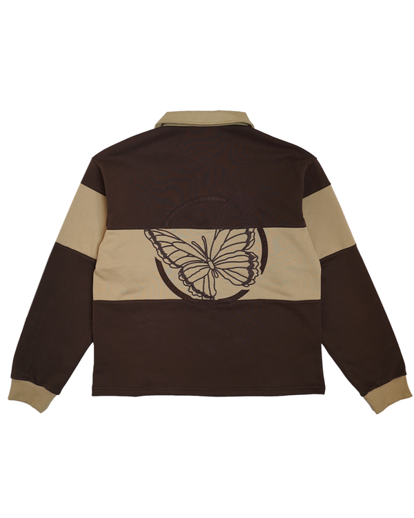 Monogram, Brown Rugby Shirt