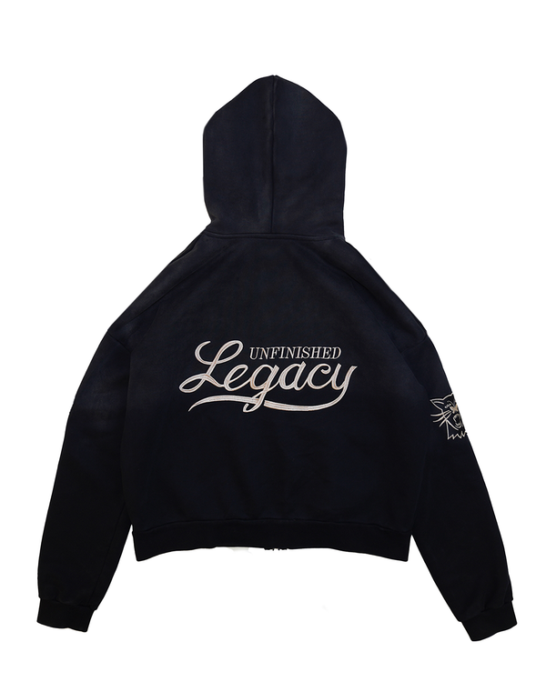 Joy, Black Zip Up Hoodie