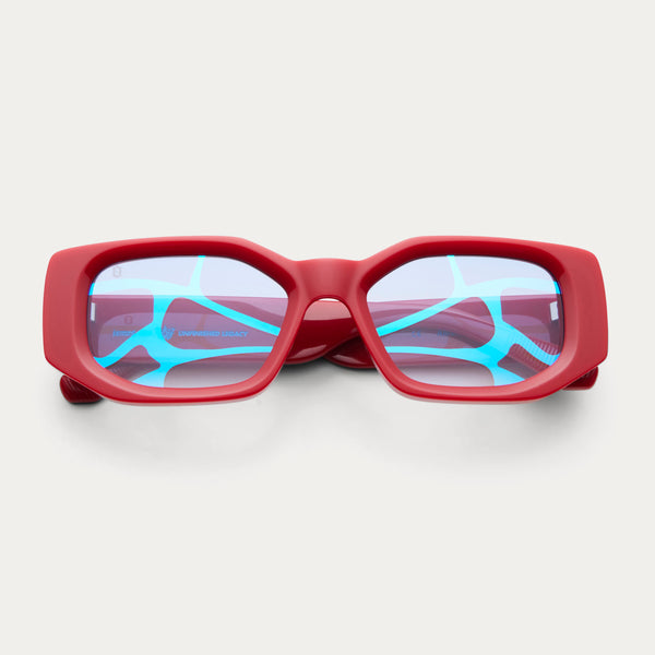 Red/Blue Monarch, Amour Frames