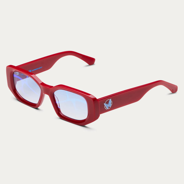 Red/Blue Monarch, Amour Frames
