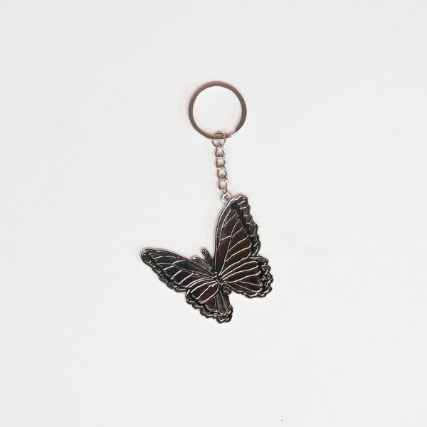 Butterfly, Keychain (Silver)