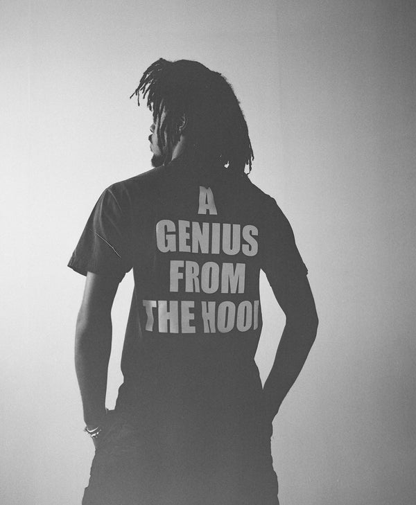 A Genius From The Hood, black t-shirt